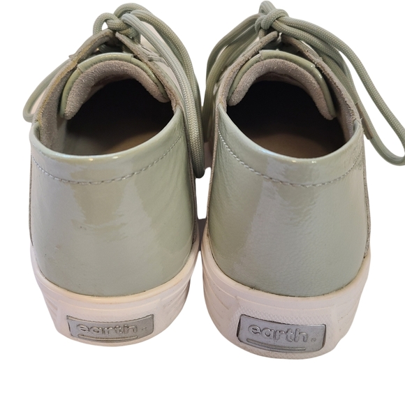 Earth 8 Rosewood Cedarwood Leather Comfort Sneakers Collapsible Heel Seafoam - Picture 3 of 9